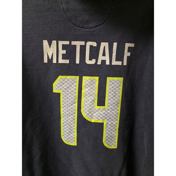 Seattle Seahawks DK Metcalf #14 Hoodie Sweatshirt Men's Size L Fanatics NFL - Picture 3 of 6